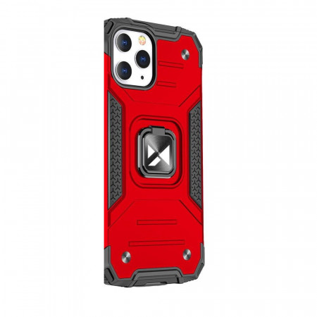 Husa iPhone 13 Pro Max, Functie magnetica, Wozinsky Ring Armor - Red
