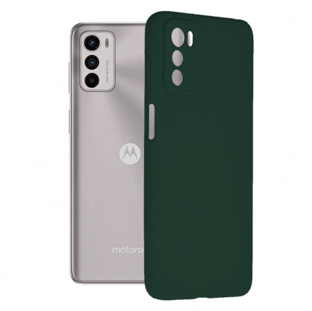 Husa Motorola Moto G42 din silicon moale, Techsuit Soft Edge - Verde