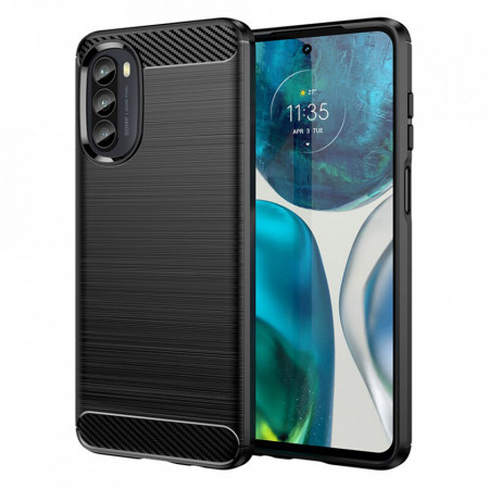 Husa Motorola Moto G52 4G, Carbon Silicone, Techsuit - Negru