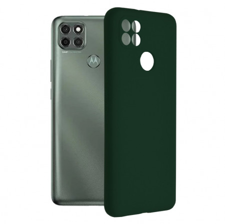 Husa Motorola Moto G9 Power din silicon moale, Techsuit Soft Edge - Dark Green
