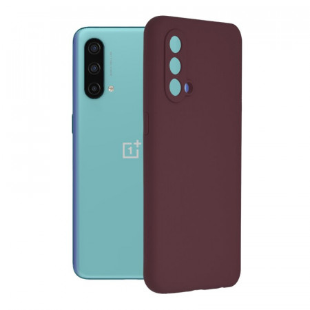 Husa Oneplus Nord CE 5G din silicon moale, Techsuit Soft Edge - Plum Violet