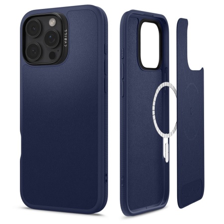 Husa pentru iPhone 16 Pro, Cyrill Kajuk MagSafe, Spigen - Bleumarin