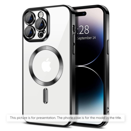 Husa pentru iPhone 17 Air, SKYDDAR INNOVATION, Luxury Shield Magsafe, Protectie Antisoc, set cu sticker, Negru