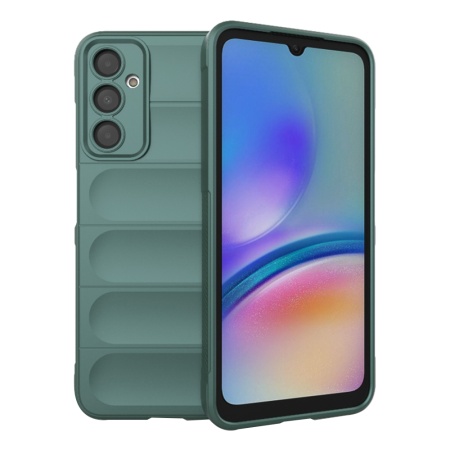 Husa pentru Samsung Galaxy A05s, SKYDDAR INNOVATION, Magic Shield, din Silicon Mat, set cu sticker, Verde