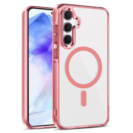 Husa pentru Samsung Galaxy A15 4G / Galaxy A15 5G cu Magsafe integrat, SKYDDAR Luxury Shield - Roz