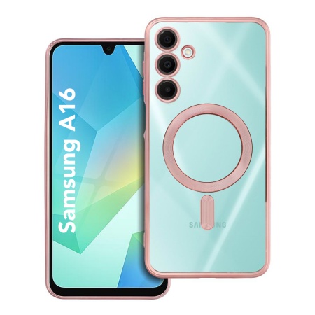 Husa pentru Samsung Galaxy A16 cu Magsafe integrat, SKYDDAR Luxury Shield - Roze Gold