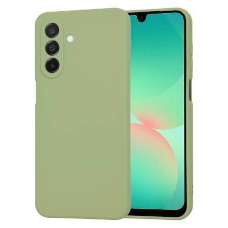 Husa pentru Samsung Galaxy A26 5G, SKYDDAR INNOVATION, din Silicon Catifelat, SoftElegance, set cu sticker, Verde