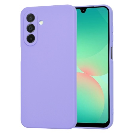Husa pentru Samsung Galaxy A26 5G, SKYDDAR INNOVATION, din Silicon Catifelat, SoftElegance, set cu sticker, Violet