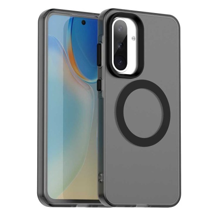 Husa pentru Samsung Galaxy A56 5G, SKYDDAR INOVATION, CandyCase, Magsafe, set cu sticker, Negru