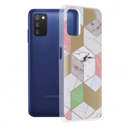 Husa Samsung Galaxy A03s Marble Series, Techsuit - Purple Hex