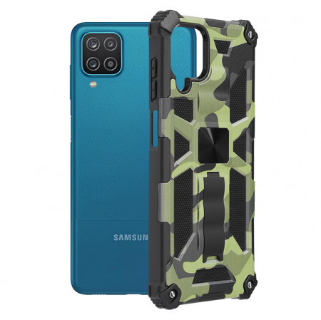 Husa Samsung Galaxy A12, Blazor Series, Techsuit - Camo Lime