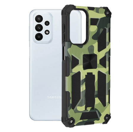 Husa Samsung Galaxy A23 4G / A23 5G, Blazor Series, Techsuit - Camo Lime