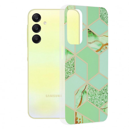 Husa Samsung Galaxy A25 5G Marble Series, Techsuit - Green Hex