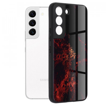 Husa Samsung Galaxy S22 5G, Glaze Series, Techsuit - Red Nebula