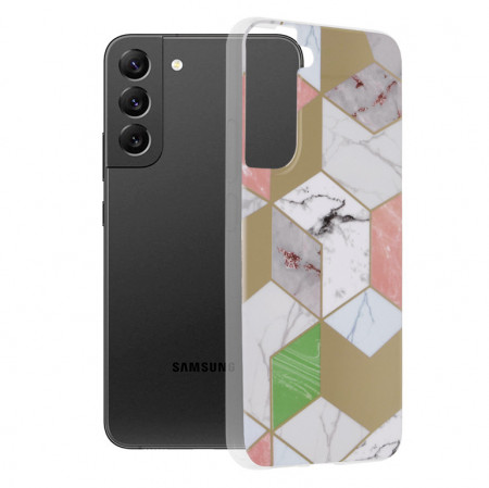 Husa Samsung Galaxy S22 Plus Marble Series, Techsuit - Purple Hex
