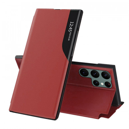 Husa Samsung Galaxy S22 Ultra tip carte, Techsuit eFold - Red