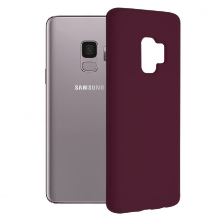 Husa Samsung Galaxy S9 Plus din silicon moale, Techsuit Soft Edge - Plum Violet