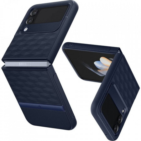 Husa Samsung Galaxy Z Flip 4 5G Caseology Parallax - Midnight/Blue