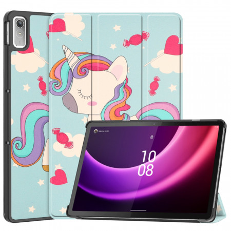 Husa tableta pentru Lenovo Tab P11 Gen 2 11.5" cu suport Multi-Unghi și functie Sleep/Wake , SKYDDAR FoldVision Colour - Unicorn