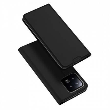 Husa Xiaomi 13 tip carte, Skin Pro Dux Ducis - Negru