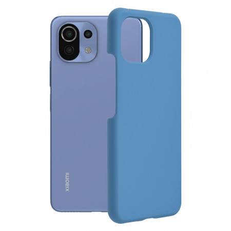 Husa Xiaomi Mi 11 Lite din silicon moale, Techsuit Soft Edge - Denim Blue