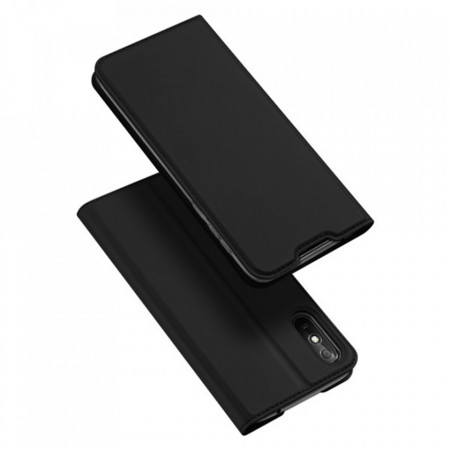 Husa Xiaomi Redmi 9A tip carte, Skin Pro Dux Ducis - Negru