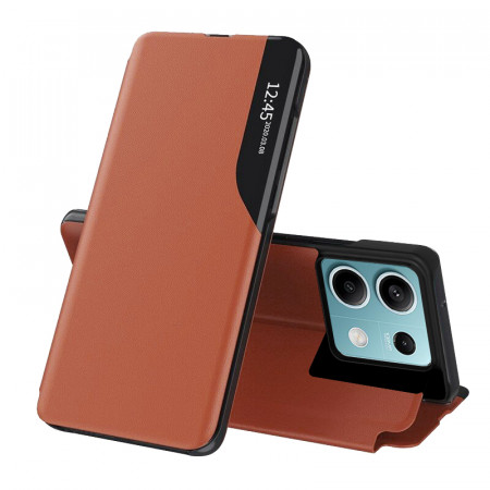 Husa Xiaomi Redmi Note 13 5G tip carte, Techsuit eFold - Portocaliu