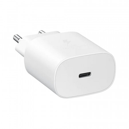 Incarcator priza fast charge 25W, Type-C, Original Samsung - Alb