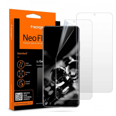 [Pachet 2x] Folie Samsung Galaxy S20 Ultra, Neo Flex Spigen - Clear