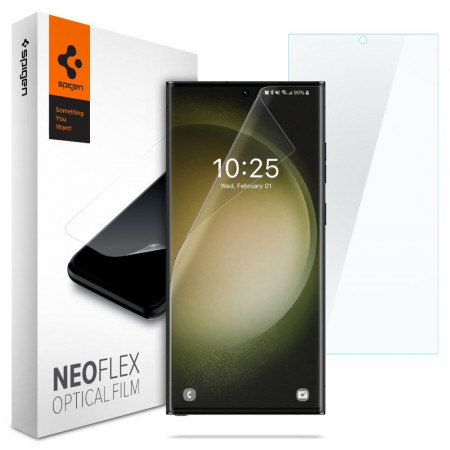 [Pachet 2x] Folie Samsung Galaxy S23 Ultra, Spigen Neo Flex - Transparent