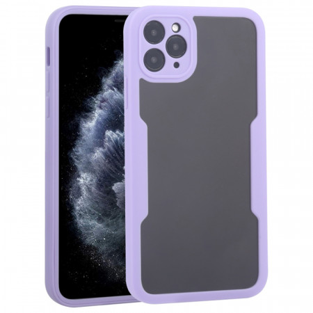 [Pachet 360°] Husa + Folie pentru iPhone 11 Pro Max, SKDR ColorShield 360° - Mov