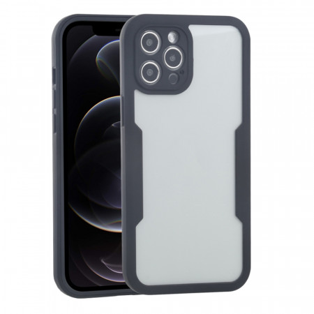 [Pachet 360°] Husa + Folie pentru iPhone 12 Pro, SKDR ColorShield 360° - Negru
