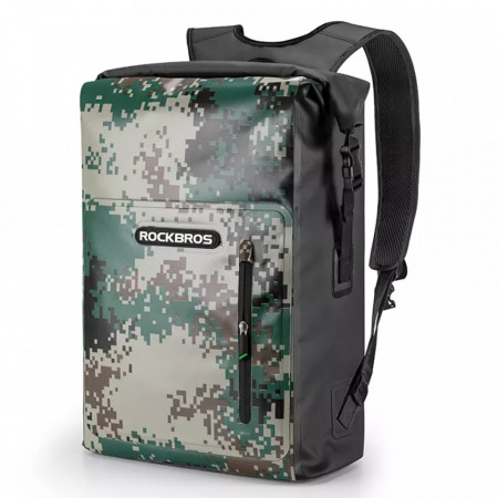 Rucsac impermeabil, capacitate 25L, RockBros (AS-032C) - Verde inchis