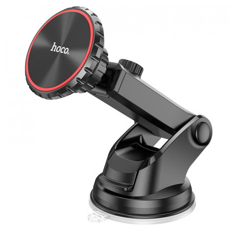 Suport auto (CA98 City) cu prindere magnetica, rotatie 360 si brat extensibil bord / Windshield, HOCO - Negru