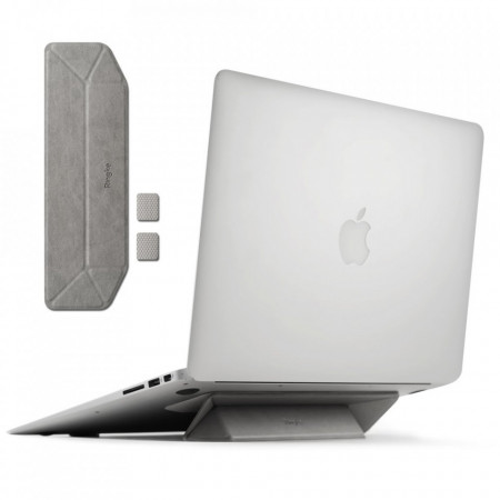 Suport Birou pentru Laptop pliabil, magnetic, slim - Gri