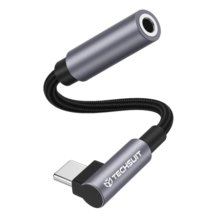 Adaptor Audio Type-C, MusicDoX AC7, Sunet Hi-Fi, Incarcare 3A, Gri
