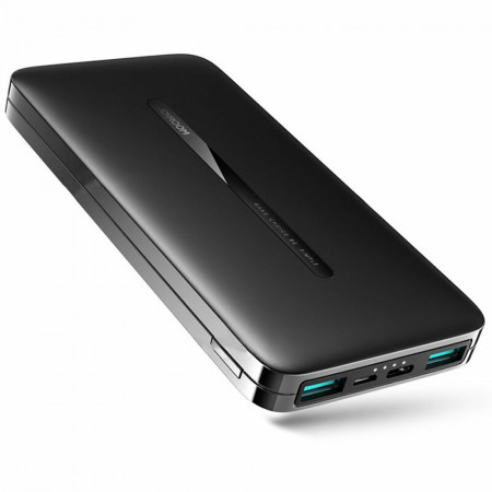 Baterie externa 2x USB, 1x Type-C, 2.1A, 10.000mAh, JoyRoom (JR-T012) - Negru