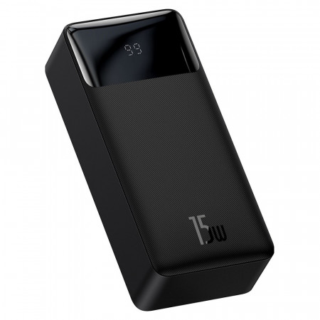 Baterie externa 30000mAh, 2x USB, QC 3.0, 15W, Display Digital, Baseus - Negru