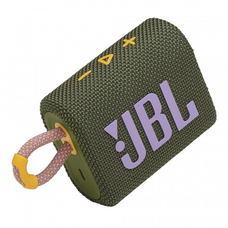 Boxa portabila Wireless, BT 5.1, design compact, rezistenta la apa IP67, JBL (GO3) - Verde