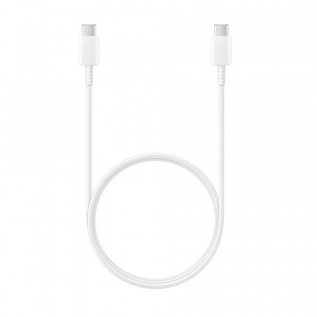 Cablu de Date Type-C la Type-C, 480Mbps, 2.1A, 1m - Samsung (EP-DA905BWE) - White (Bulk Packing)