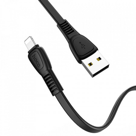Cablu de date (X40 Noah), USB-A to Lightning, 12W, 2.4A, 1.0m, HOCO - Negru