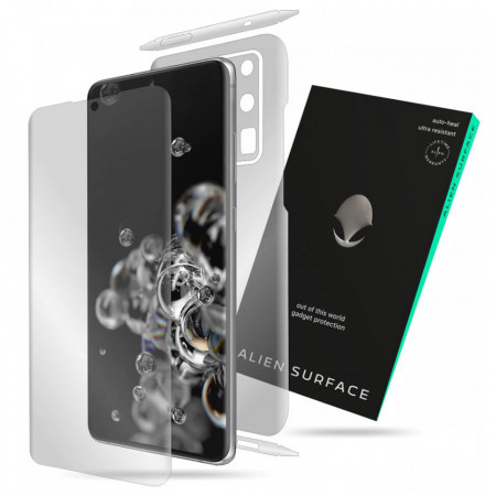 Folie 360° Samsung Galaxy S20 Ultra [Ecran+Margini+Spate] Alien Surface - Transparent