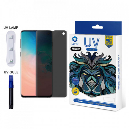 Folie de sticla Samsung Galaxy S10, UV Glue LITO - Privacy