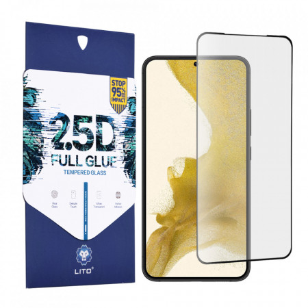 Folie de sticla Samsung Galaxy S22 Plus / S23 Plus, 2.5D FullGlue LITO - Negru
