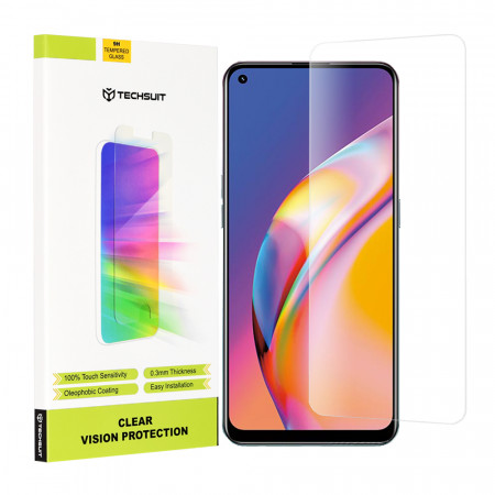 Folie Oppo A94 4G / A94 5G / A74 4G / A95 / Reno5 Lite / Reno5 Z / Reno7 5G / Find X5 Lite / Realme 9 4G / 9 Pro Plus - Techsuit Clear Vision Glass - Transparent