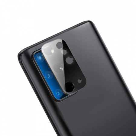 Folie Samsung Galaxy S20 Plus, Metal Camera Glass, LITO - Negru