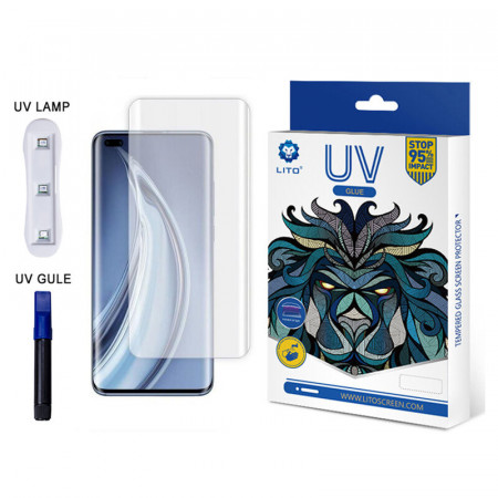 Folie sticla Huawei Mate 40 Pro, 3D UV cu adeziv LITO - Transparent