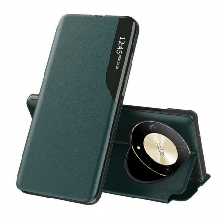 Husa Honor Magic6 Lite tip carte, Skyddar Eco View Leather - Verde