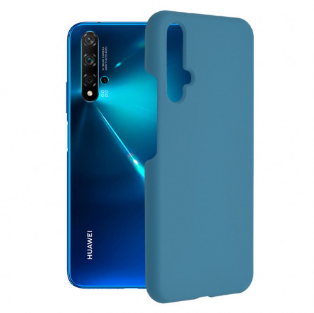 Husa Huawei Nova 5T / Honor 20 din silicon moale, Techsuit Soft Edge - Denim Blue