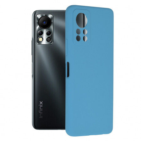 Husa Infinix Hot 11s din silicon moale, Techsuit Soft Edge - Denim Blue